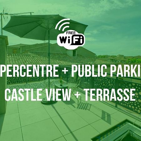 Appartamento Mon Toit Carcassonnais •Hypercentre •Terrasse •Vue Carcassonne Esterno foto