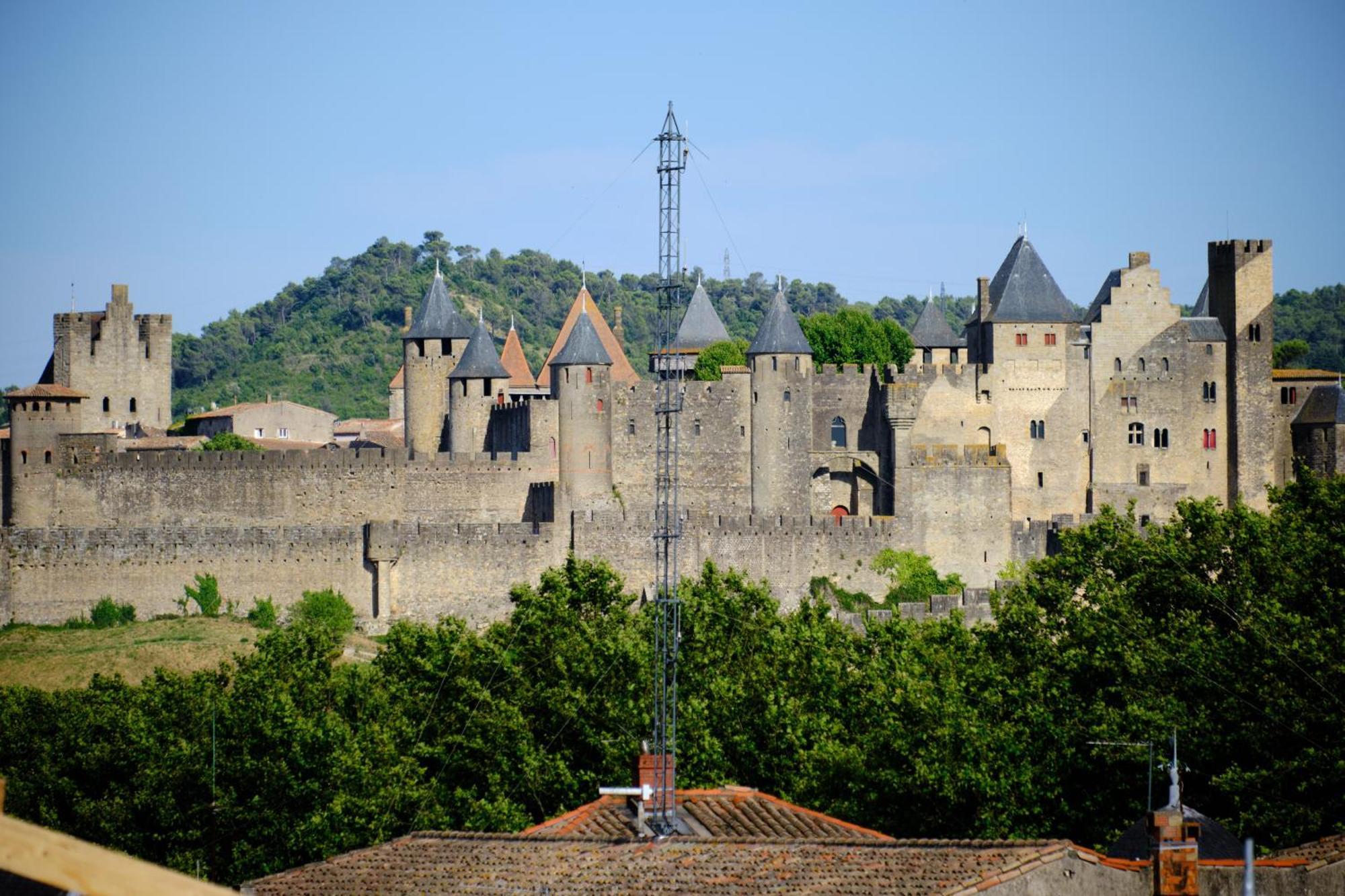 Appartamento Mon Toit Carcassonnais •Hypercentre •Terrasse •Vue Carcassonne Esterno foto