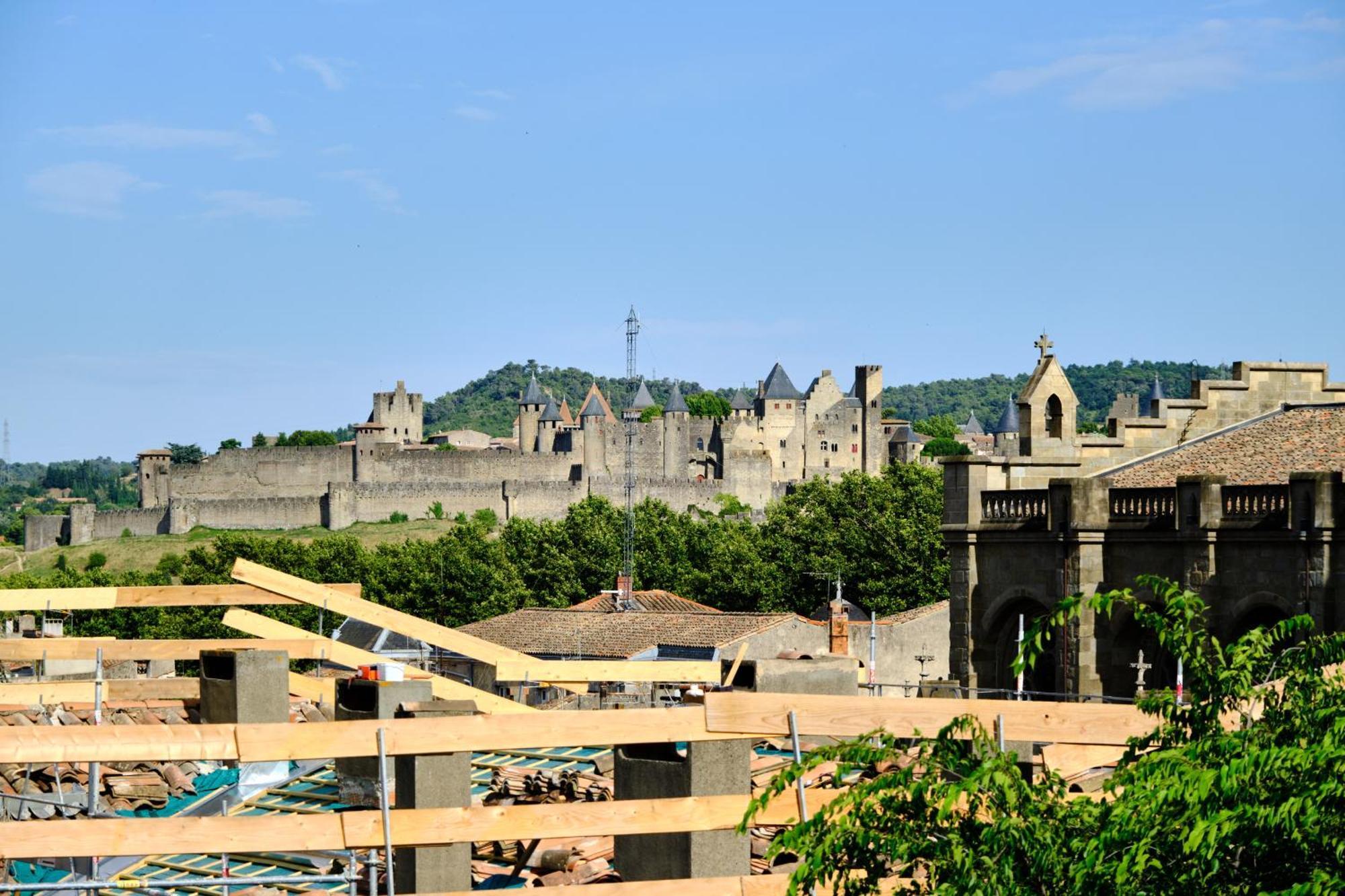 Appartamento Mon Toit Carcassonnais •Hypercentre •Terrasse •Vue Carcassonne Esterno foto